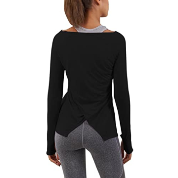 Bestisun Women's Long Sleeve Yoga Tops - Comfortable & Stylish Activewear