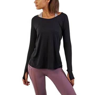 Bestisun Women's Long Sleeve Yoga Top for Active Lifestyle