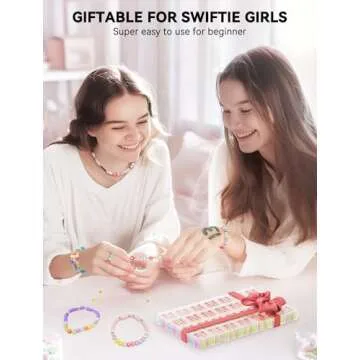 ARTDOT 1400 Pieces Letter Beads for Friendship Bracelets Making Kit, 28 Styles Assortment Jewelry Making Supplies Alphabet Beads Set with Cases Preppy Crafts Gifts