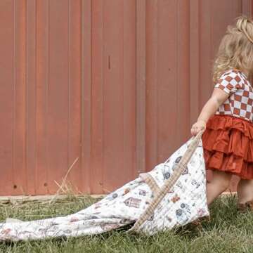 Organic Cotton Muslin Baby Blanket - Perfect for Newborns