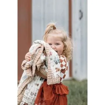 Organic Cotton Muslin Baby Blanket - Perfect for Newborns