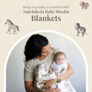 Organic Cotton Muslin Baby Blanket - Perfect for Newborns
