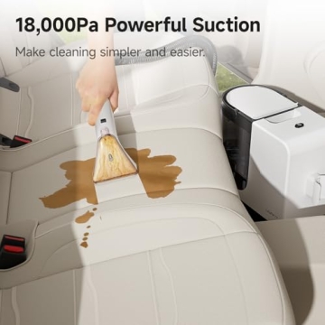 uwant Portable Carpet Cleaner 18Kpa Powerful Suction Spot Upholstery Cleaner for Deep Cleaning Self-...