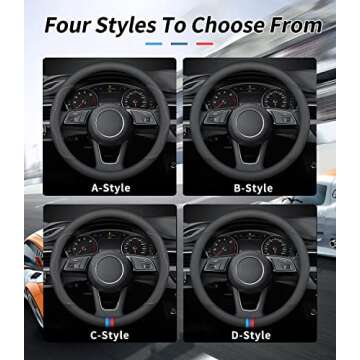 Deer Route Custom-Fit Tesla Steering Wheel Cover - Premium Leather