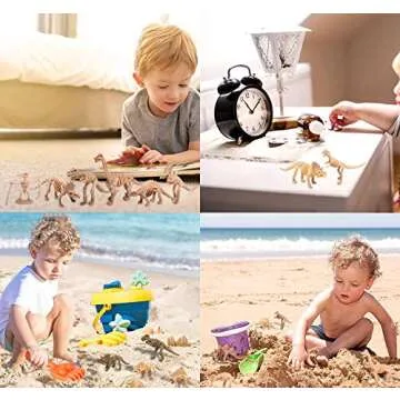 48 PCS Dinosaur Fossil Skeletons for Fun Educational Play