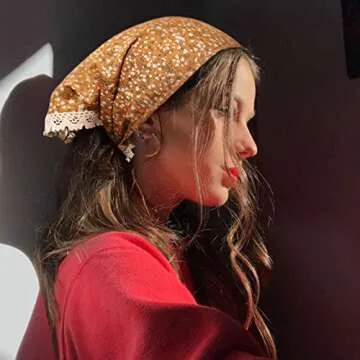 Molans 3Pcs Floral Head Scarf for Women - Stylish & Versatile