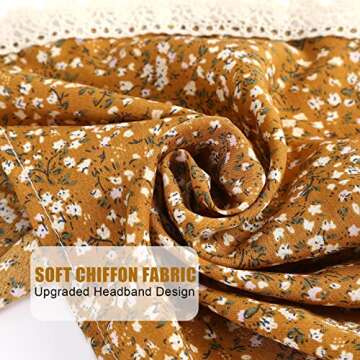 Molans 3Pcs Floral Head Scarf for Women - Stylish & Versatile