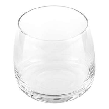 Restaurantware 6 Ounce Scotch Glasses 10 Medium Rocks Glasses - Does Not Contain Lead Bulbous Design...