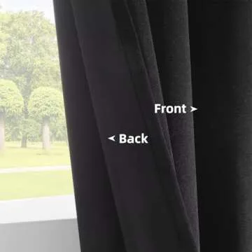 Joydeco Black Velvet Curtains - Luxurious Blackout Drapes