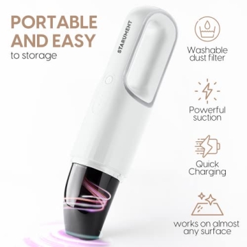Powerful STARUMENT Handheld Vacuum Cleaner - Cordless & Compact