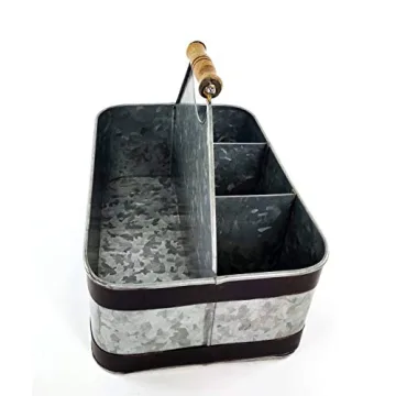 Artland Masonware Carry-All Serveware in Galvanized Metal