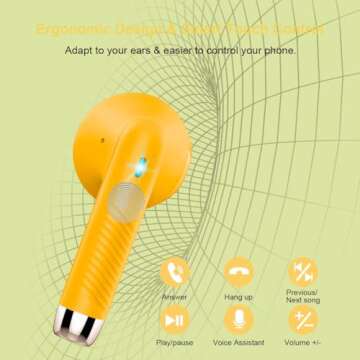 Bluetooth 5.4 Wireless Earbuds with 32H Playtime and IP7 Waterproof