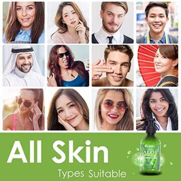 BIGHTURE Aloe Vera Gel - Organic Skin & Hair Care Solution