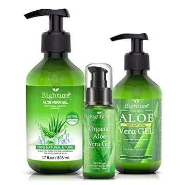BIGHTURE Aloe Vera Gel - Organic Skin & Hair Care Solution