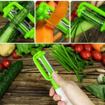 Herb Scissors, Herb Stripper with 5 Blade and Cover, Vegetable Salad Cutter, Stainless Steel Peelers for Kitchen, Chopping Chive, Salad, Collard Greens, Parsley, Multifunction Scissors Set