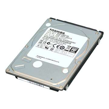 Toshiba 500GB 5400 RPM SATA Hard Drive - Durable Storage Solution