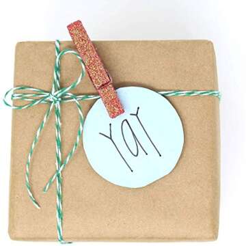 Just Artifacts 2-Pack ECO Bakers Twine 110-yards 12Ply (Striped Kelly Green)