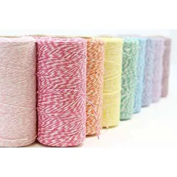 Just Artifacts 2-Pack ECO Bakers Twine 110-yards 12Ply (Striped Kelly Green)