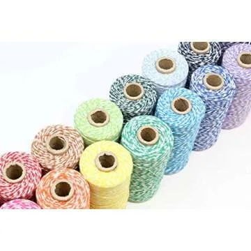 Just Artifacts 2-Pack ECO Bakers Twine 110-yards 12Ply (Striped Kelly Green)