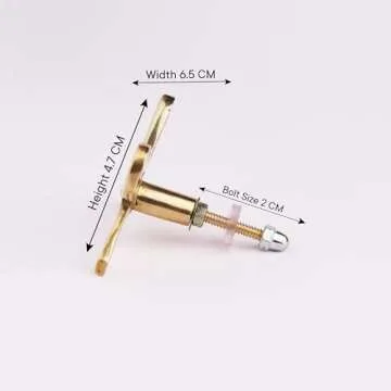 Indian Shelf 6 Pieces Brass Gold Bow Drawer Knobs for Kitchen Cabinet Hardware Nursery Door Decorative Tie Kids Dresser Knobs Pulls Premium Vintage Knob