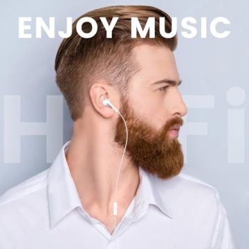 MOSWAG Wired Earbuds with Microphone for All Devices