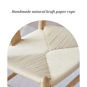 VODUR Wishbone Chair Natural Wood Elegant Dining Chairs