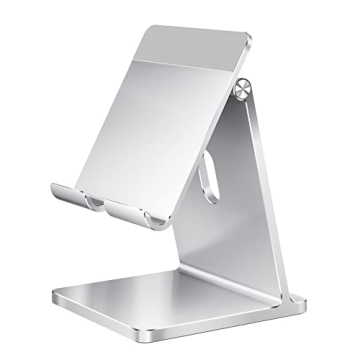 Maxonar Tablet Stand Holder, Newest [Never Fall Backward] Adjustable Aluminum Stand Dock for Desk Co...