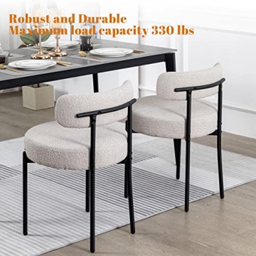 Stylish DYHOME Mid-Century Dining Chairs Set of 2