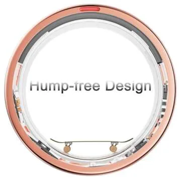 POBOVi Smart Ring - Health & Sleep Tracker, SpO2, Heart Rate Monitor & Stress Management, NFC Wirele...