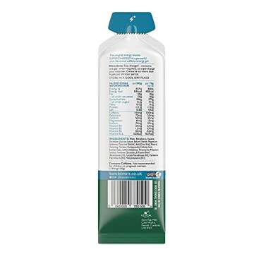 KMC NRG Gel+: Mint Flavoured Caffeine Energy Gel (12 x 70g) by Kendal Mint Co.