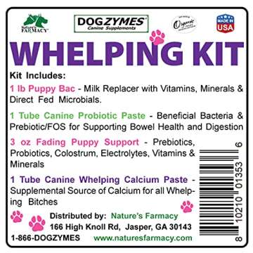 Dogzymes Whelping Kit - Containing Canine Whelping Calcium Paste, Probiotic Paste, Fading Puppy Supp...