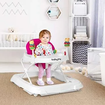 BABY JOY Activity Baby Walker with Adjustable Height