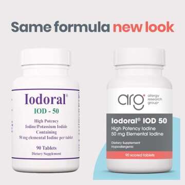Optimox Iodoral 50 mg Supplement - Potassium Iodide Tablets, High Potency Iodine Tablets, Iodine Sup...