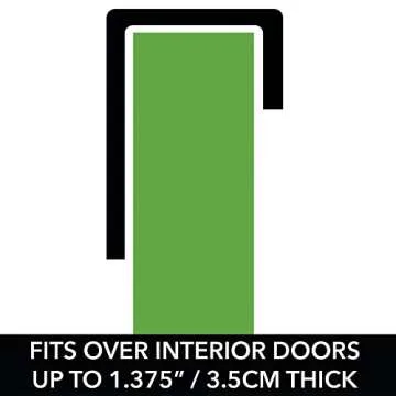 mDesign Ironing Board Holder with Storage Basket over the Door