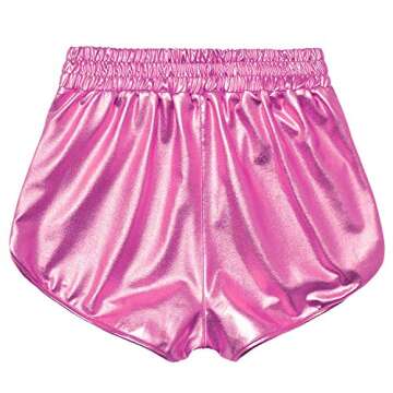 Metallic Shorts for Women Sparkly Hot Pants X-Small