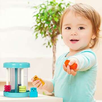 Battat – Shape Sorter – Colorful Sorting Toy – 3 Shapes & Sounds – Educational & Development...