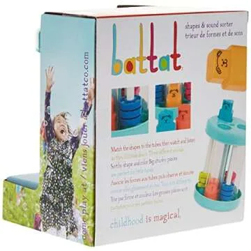 Battat – Shape Sorter – Colorful Sorting Toy – 3 Shapes & Sounds – Educational & Developmental Toy for Toddlers – 18 Months + – Shapes and Sound Sorter