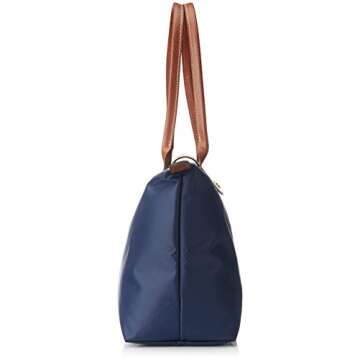Longchamp Le Pliage Tote Shoulder Bag, Navy Blue, Medium