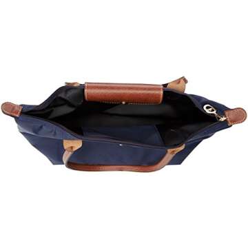 Longchamp Le Pliage Tote Shoulder Bag, Navy Blue, Medium