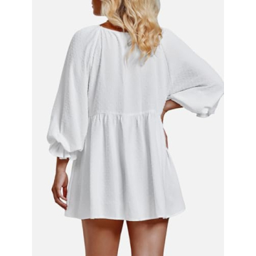 EXLURA Womens Long Sleeve Blouses Stylish Maternity Tops