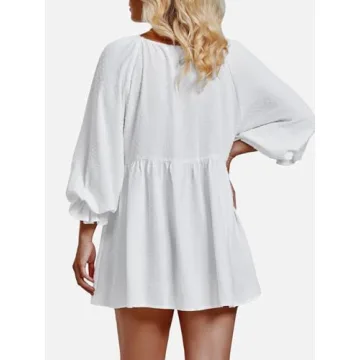 EXLURA Womens Long Sleeve Blouses Stylish Maternity Tops