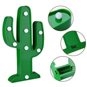 KiBlue Cactus Light – Cute LED Decoration for All Occasions
