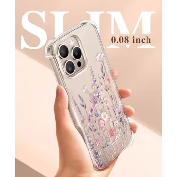 GVIEWIN iPhone 16 Pro Max Floral Case & Protectors