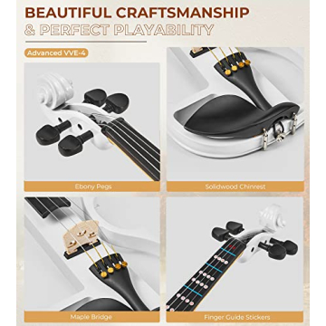 Vangoa Electric Violin for Beginners | Silent & Stylish