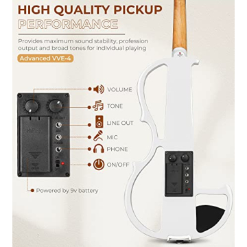 Vangoa Electric Violin for Beginners | Silent & Stylish