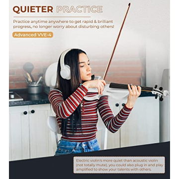 Vangoa Electric Violin for Beginners | Silent & Stylish