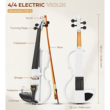 Vangoa Electric Violin for Beginners | Silent & Stylish