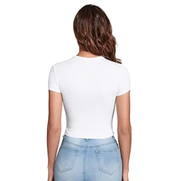 Verdusa Women's Soft Stretch Crop Tee - Comfort & Style
