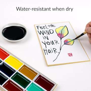 Yasutomo Sumi Ink 6oz for Calligraphy and Art