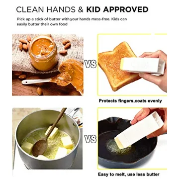Lantsang Butter Stick Holder Easy Spreader Dishwasher Safe